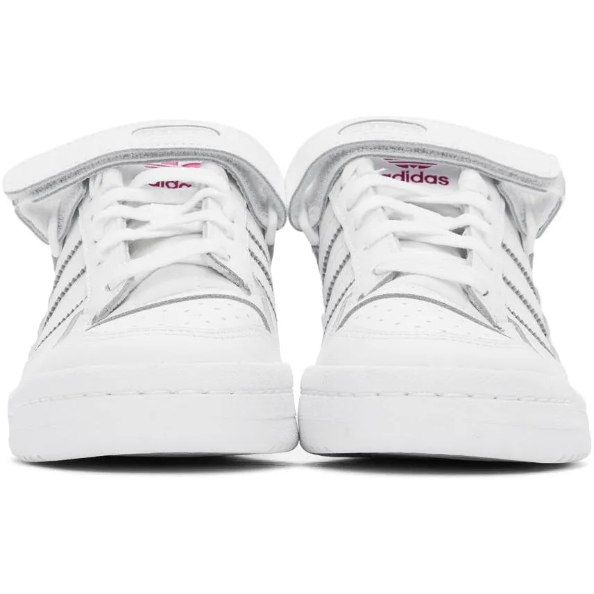 adidas Originals White Forum Low Sneakers