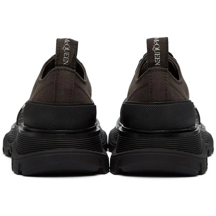 Alexander McQueen Brown Tread Slick Platform Sneakers