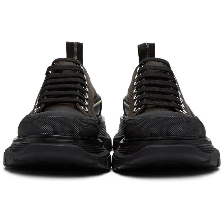 Alexander McQueen Brown Tread Slick Platform Sneakers
