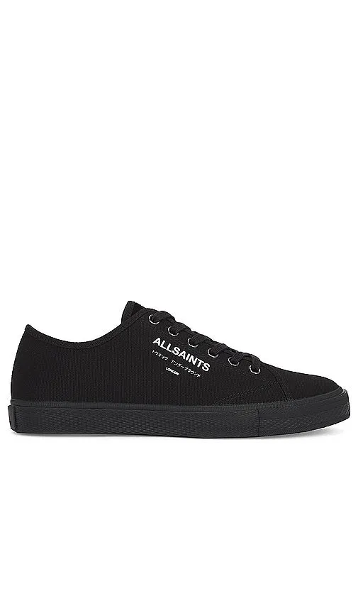 ALLSAINTS Underground Canvas Low Top in Black