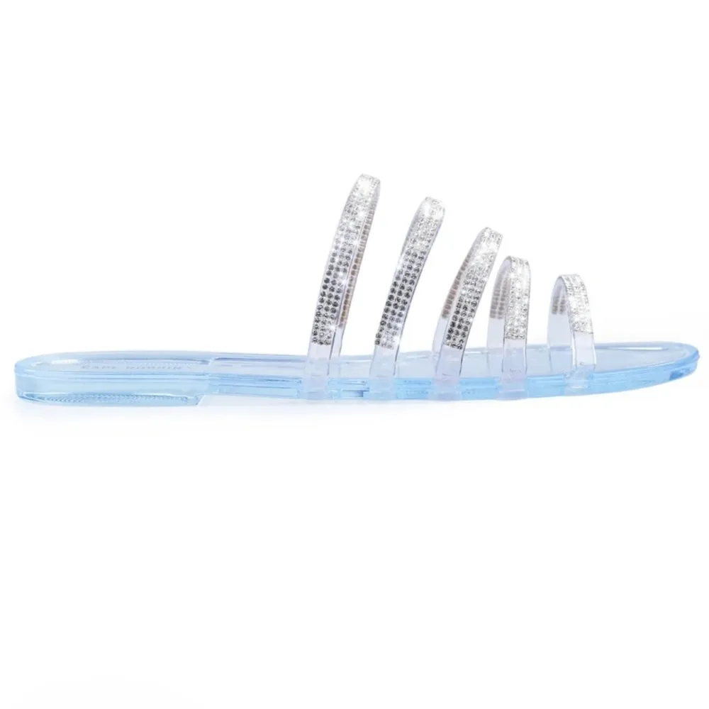 💗ARRIVED 💗 CLEAR BLUE FLAT SANDALS