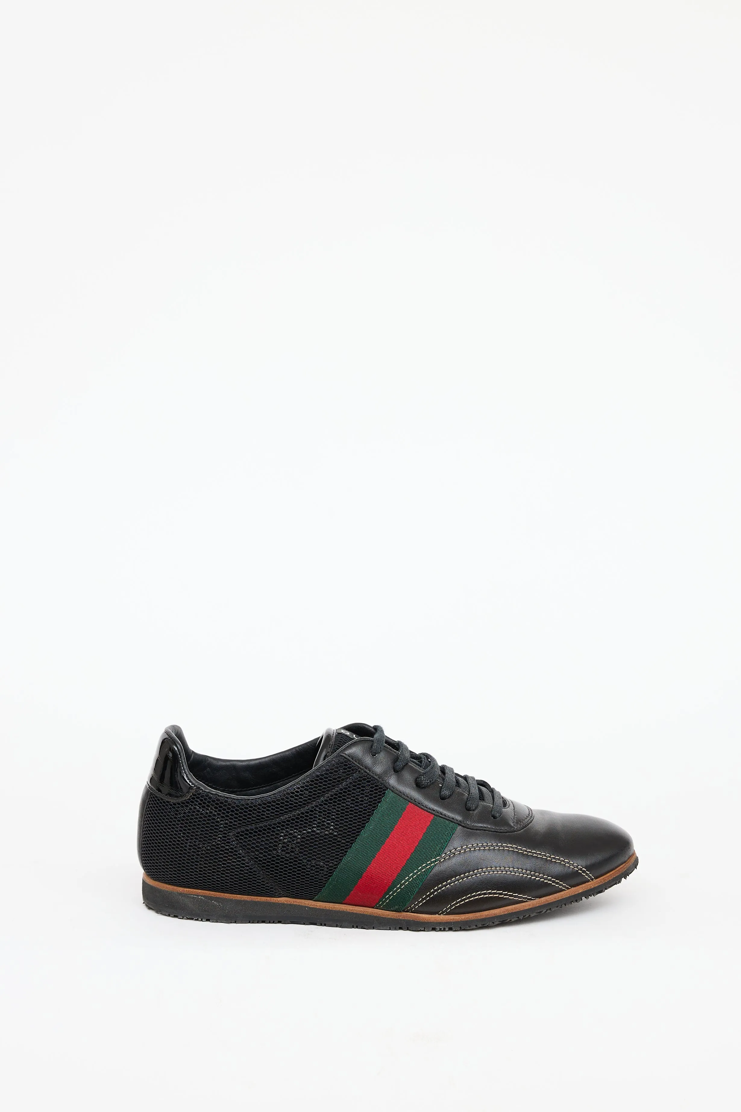 Black Monogram Web Sneaker