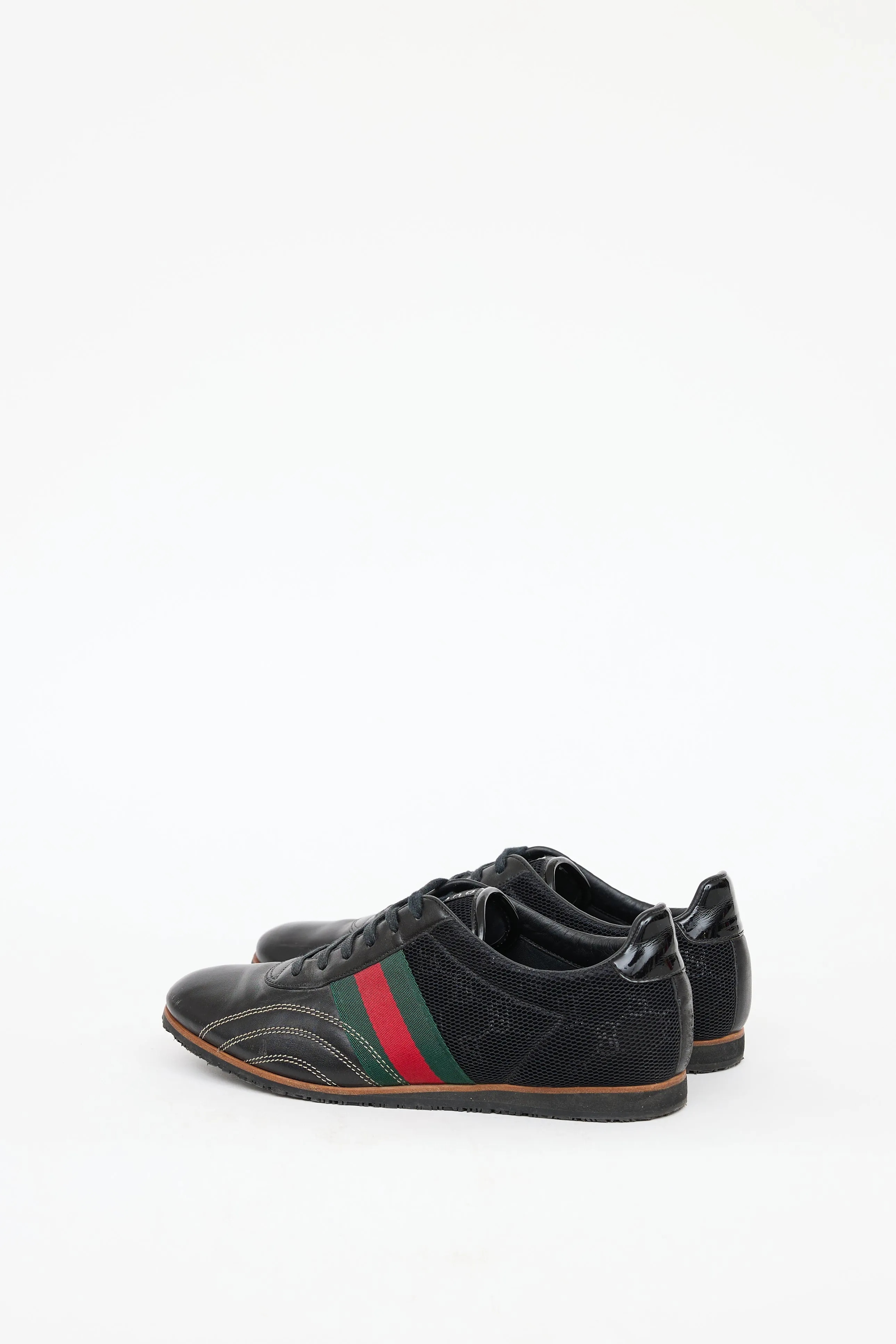 Black Monogram Web Sneaker
