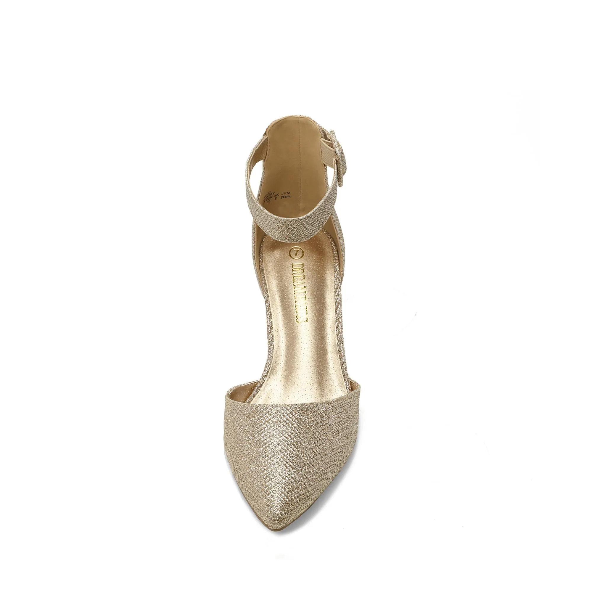 DREAM PAIRS ANNEE Heels Pumps Rhinestone Closed Toe Block Chunky Shoes