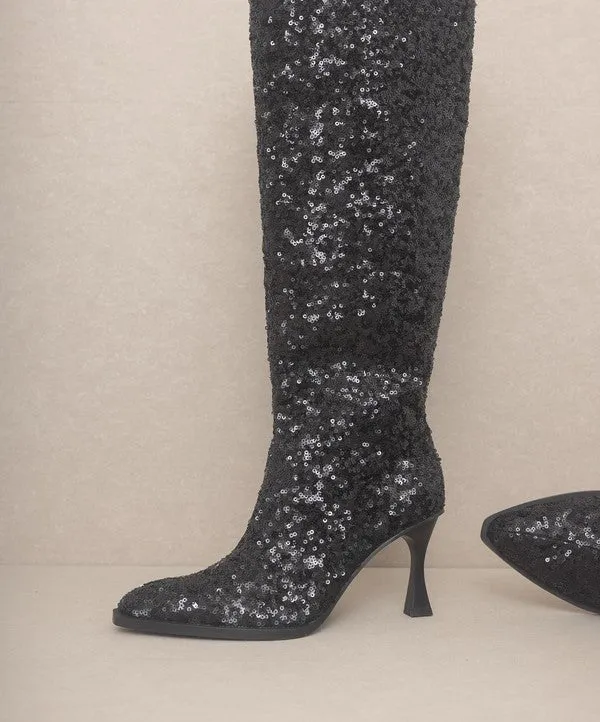 Jewel Knee High Boots