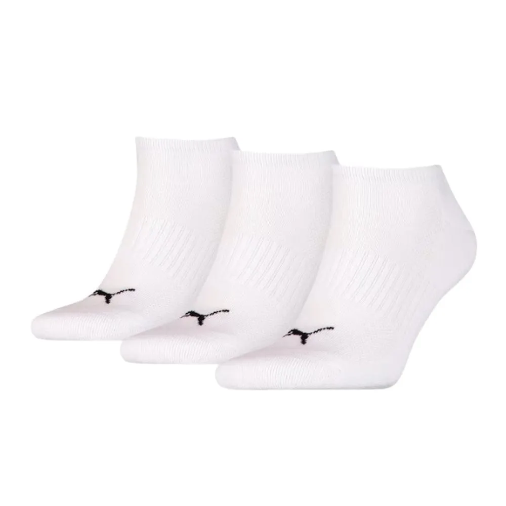 PUMA Cushioned Sneaker Socks 3 Pack - White