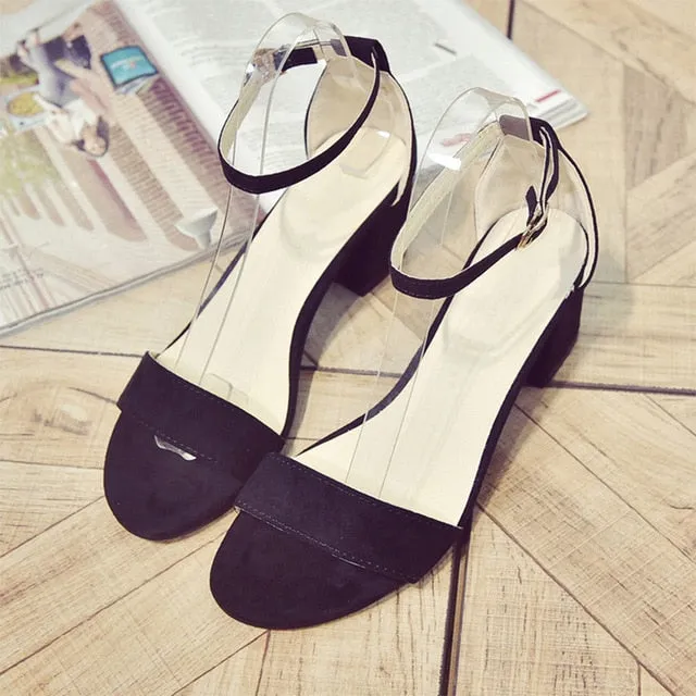 Summer Women Shoes Gladiator Buckle Strap Cover