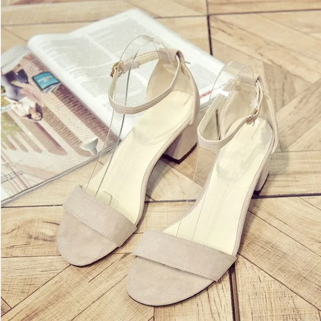 Summer Women Shoes Gladiator Buckle Strap Cover